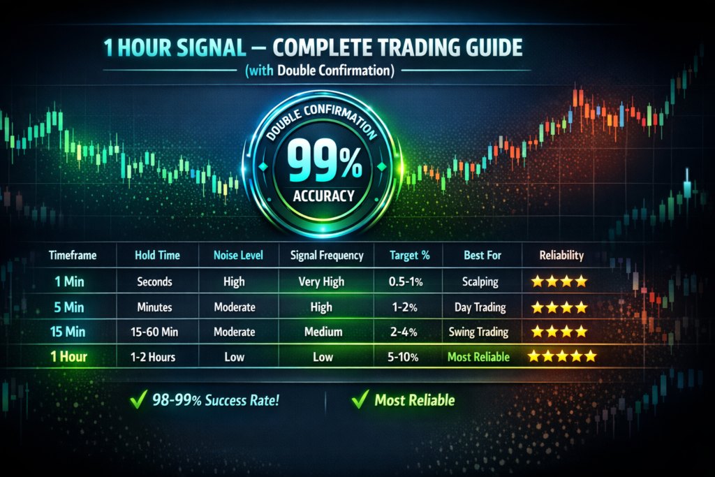 📊 1 HOUR SIGNAL – COMPLETE TRADING GUIDE (with Double Confirmation)